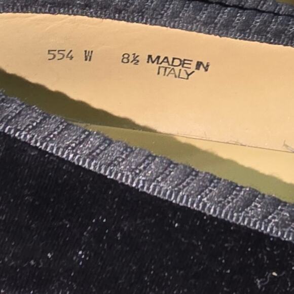 Del Toro Emoji Velvet Loafers Flats Shoes Black Italy smoking slippers SIZE 8.5 - Picture 5 of 12